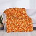 thumbnail image 3 of Balery Orange Glitter Manta de Franela con Dibujo, Lujo Ultra Suave y Cálido, Antipelusa y Resistente a las Arrugas para Cama, Sofá, Camping -40"x30", 3 of 6