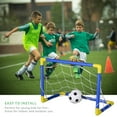 thumbnail image 3 of Folding Mini Football Soccer Goal Post Net Set with Pump Kids Sport Toy, 3 of 8