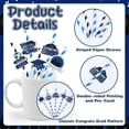 thumbnail image 2 of Graduation Paper Straw Navy, 50pcs 2024 Graduation Party Striped Decorative Straws, Congrats Grad You Did It Graduation Themed Straws Graduation Cap Diploma Drinking Straws for Graduation, 2 of 6