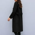 thumbnail image 5 of PNTUTB Womens Fashion Casual Solid Color Long Sleeve Lapel Button Down Long Coats with Big Pockets, 5 of 6