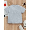 thumbnail image 3 of Bagilaanoe Toddler Baby Summer T-Shirt American Boy Girl Letter Cartoon Letter Print Short Sleeve Tops, 3 of 7