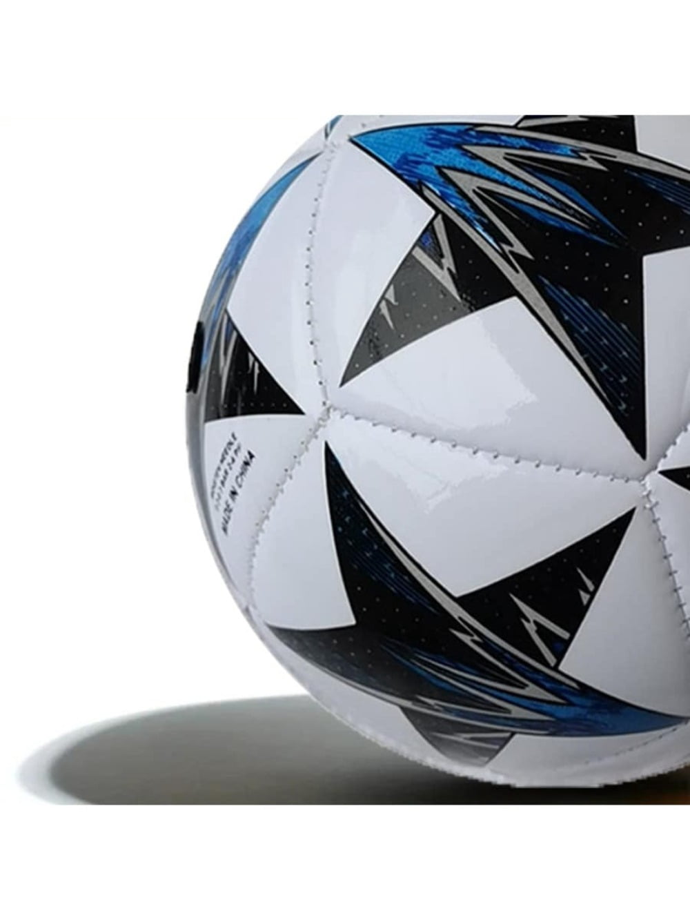 Size 2 Star Design Soccer Ball, White/Green, 1 Pack