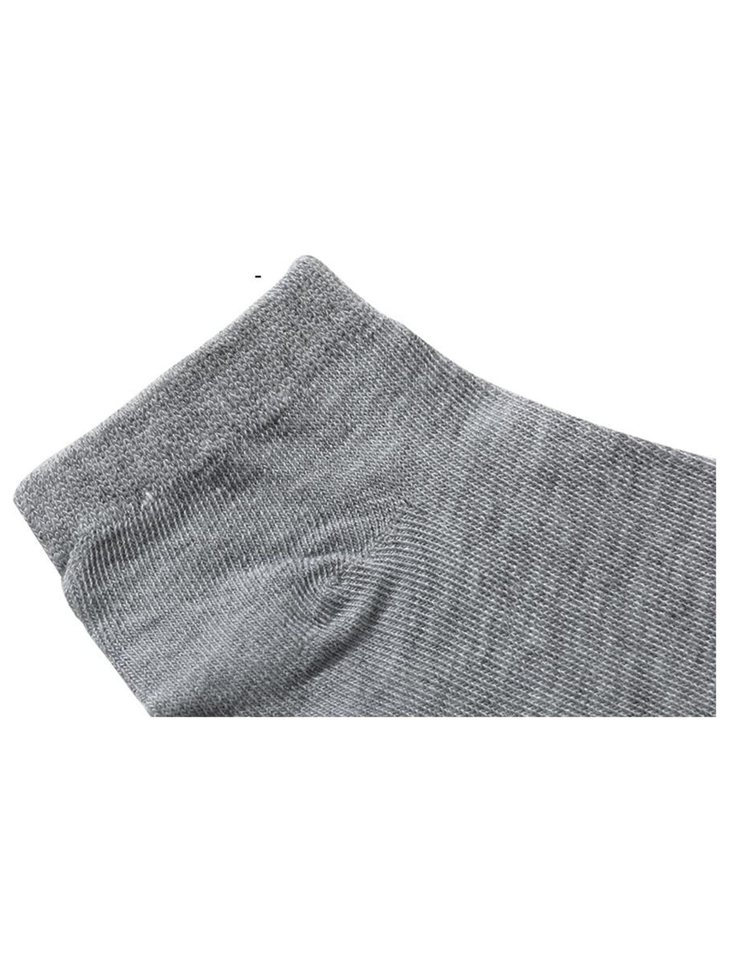 INSPIRE CHIC Women's 10 Pairs Stretch Breathable Cuffs Low Cut Ankle Socks Small Gray