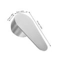 thumbnail image 2 of COOPHYA Shower Handle Replacement Silver Shower Mixer Valve Universal Fitment For Faucet 1Set, 2 of 8