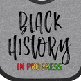 thumbnail image 4 of Inktastic Black History In Progress Boys or Girls Baby Bib, 4 of 4