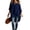 Navy #012, variant on Fashion Women's Asymmetric Hem Cold Shoulder Bat Half Sleeve Blouse Solid Color Casual Spring Summer Daily Shirt, L
