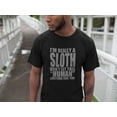 thumbnail image 3 of Old Glory Mens Halloween Human Sloth Costume Short Sleeve Graphic T Shirt, 3 of 6