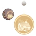 thumbnail image 1 of Injueey Luz colgante 3D, lámpara de cadena LED, decoración de iluminación, luz de Navidad, impermeable, fiesta, hogar, dormitorio, accesorios de Iluminación navideña HOGAR Injueey HA001724-09B, 1 of 1