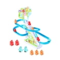 thumbnail image 3 of Juguete pequeño de dinosaurio para subir escaleras, juego de pista de carreras eléctrica de dinosaurio, juegos de rompecabezas con luces LED, 3 of 9
