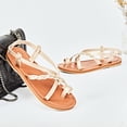 thumbnail image 4 of Ataiwee Women's Flat Slide Sandals - Fashion Casual Braided Toe Ring Cute Summer Shoes., 4 of 6