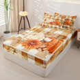 thumbnail image 2 of Manfei Classic Halloween Pumpkin Lantern Zipper Full Size Comforter Sets with Fitted Sheet and 2 Pillowcases,White Ghost Print Zipper Bedding Set,Light Gray Reversible,4 Pieces, 2 of 7