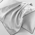 thumbnail image 4 of HOTBEST 100% Mulberry Silk Pillowcase for Hair and Skin with Cotton Underside Hypoallergenic for Curly Hair with Hidden Zipper, 4 of 11