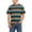 Brown, variant on Striped T Shirts for Men 2026 Summer Casual Short Sleeve Crewneck Color Block Tee Shirt Streetwear