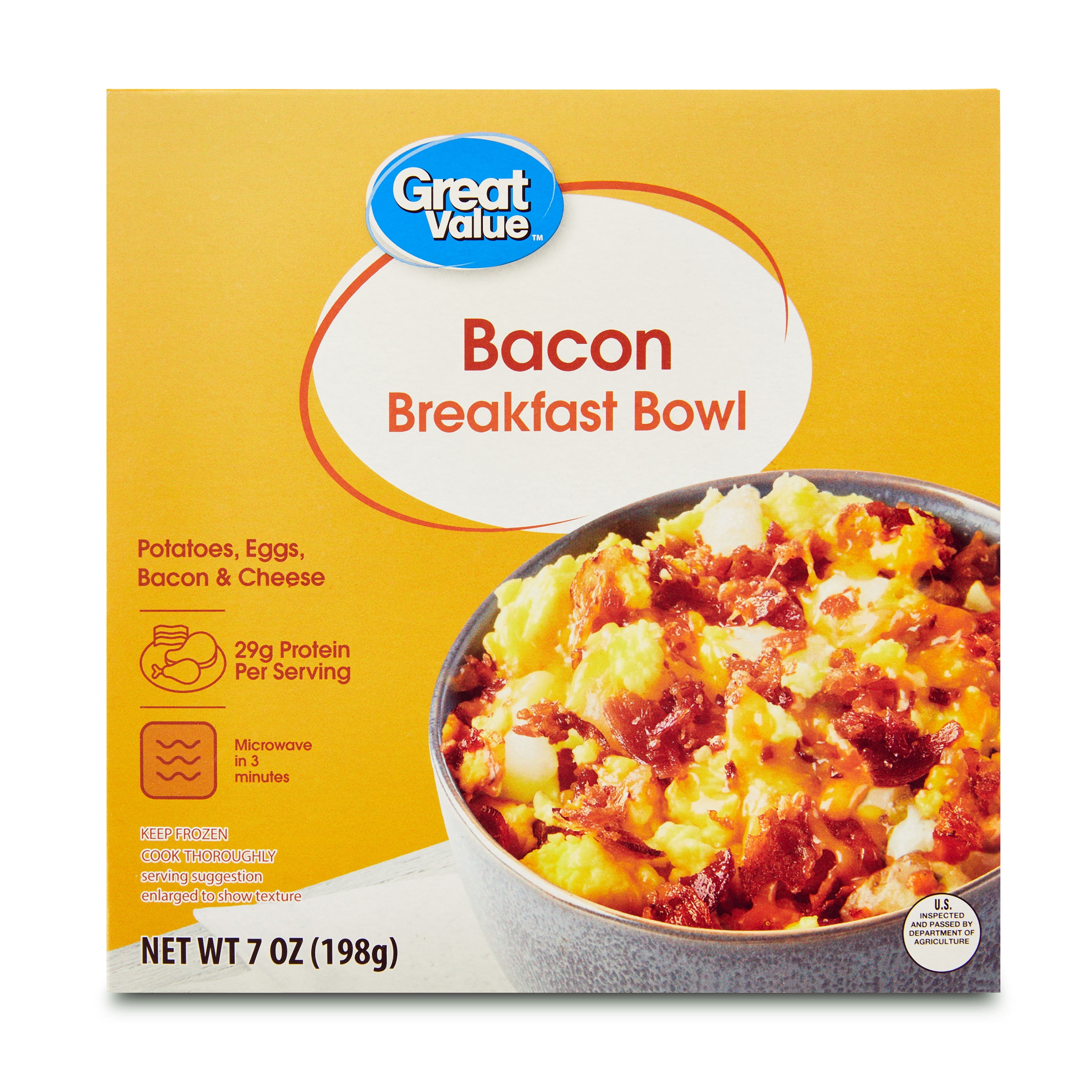 Great Value Bacon Breakfast Bowl, 7 oz