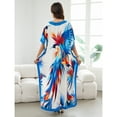 thumbnail image 6 of Sunforyou Plus Size Caftans Loungewear Kaftan Dresses Swimsuit Cover up Lightweight Moo Moos for Women, 6 of 6