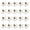 White, variant on 20Pcs Golf Shoe Spikes Replacement Cleats Pin Fast Twists Turn Screw Studs Nonslip Golf Shoes Pin Easy to Use