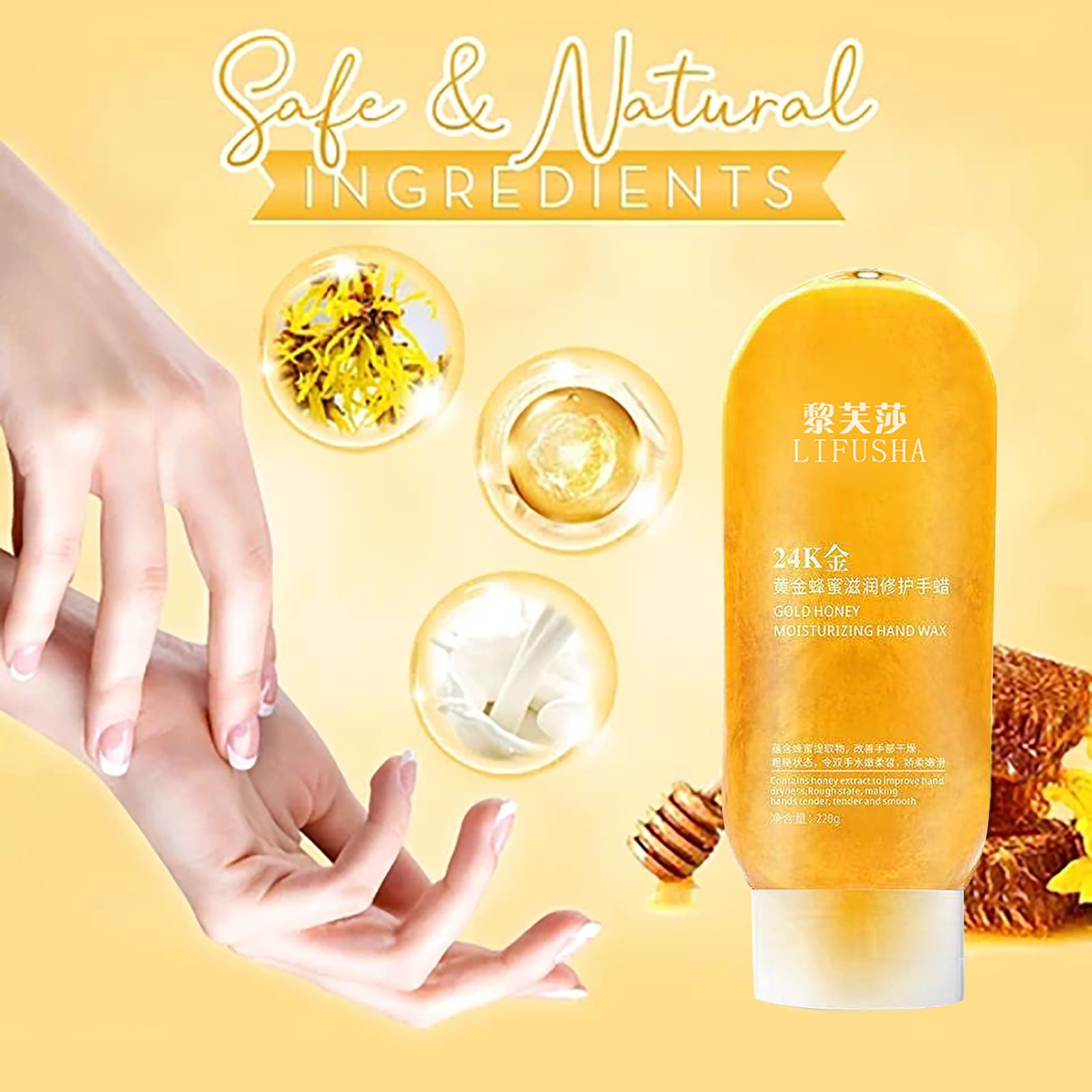 NIUREDLTD Wax Moisturizing Peel Off Honey Off 220ml Honey Peel Gold Hand  Gold Hand Personal Skin Care
