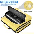 thumbnail image 6 of Zipper Binder with Shoulder Strap 2 inch 3 Ring Waterproof File Folder Organizer Bag 500 Sheet Yellow Flashing Pattern, 6 of 8
