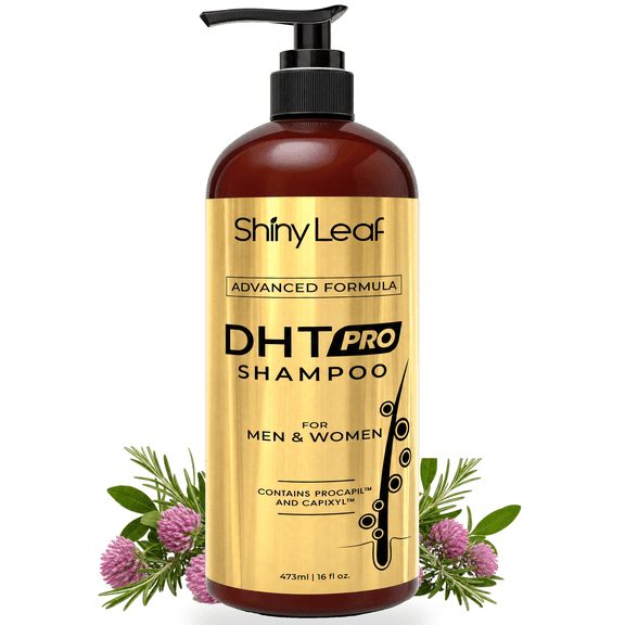 Shiny Leaf DHT Pro Shampoo - Anti-Thinning Shampoo for Men and Women, Shampoo for All Hair Types, ft. Procapil, Capixyl for Thicker Hair, 16 fl. oz