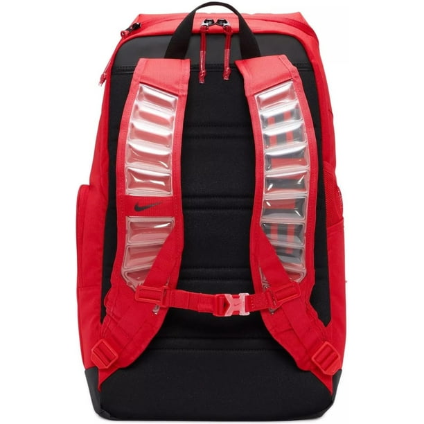 Nike Unisex Polyester Hoops Elite Backpack, Royal Red and Black