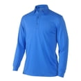 thumbnail image 1 of Monterey Club Men's Long Sleeve Moisture Wicking Solid Golf Polo Shirt #3671, 1 of 2