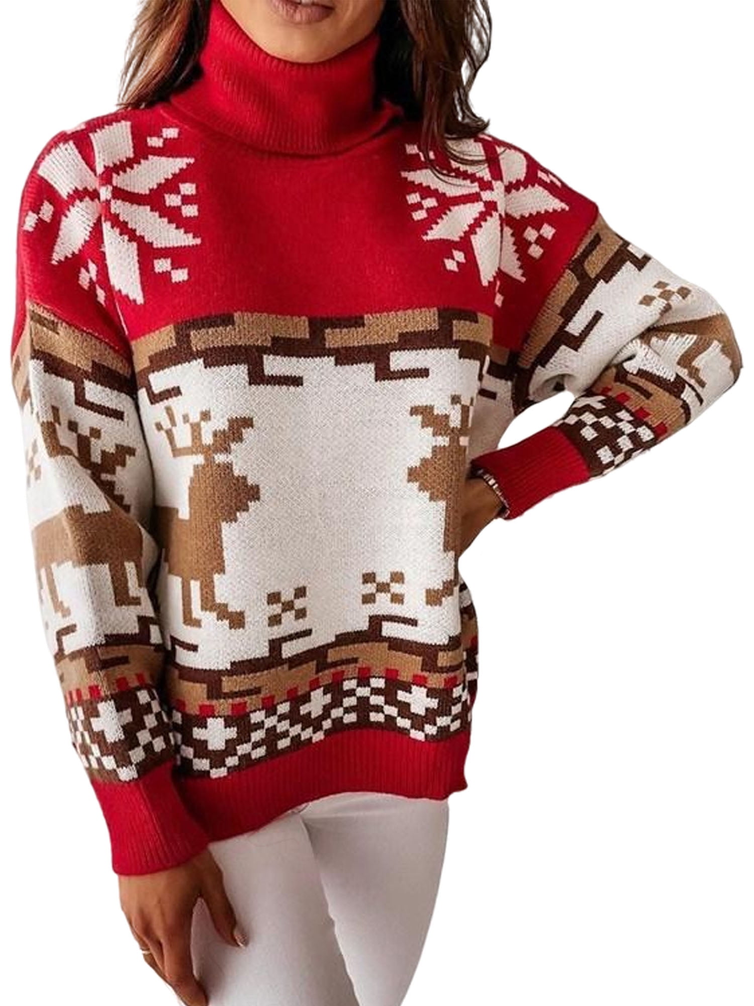 womens christmas turtleneck