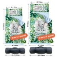 thumbnail image 6 of AOLOA Personalized Toddler Nap Mat for Preschool, Custom Name Kids Nap Mat with Pillow Cover and Soft Dot Minky Blanket, Green Elephant Design Daycare Nap Mats, Rolled Slumber Bags Easy to Carry, 6 of 8