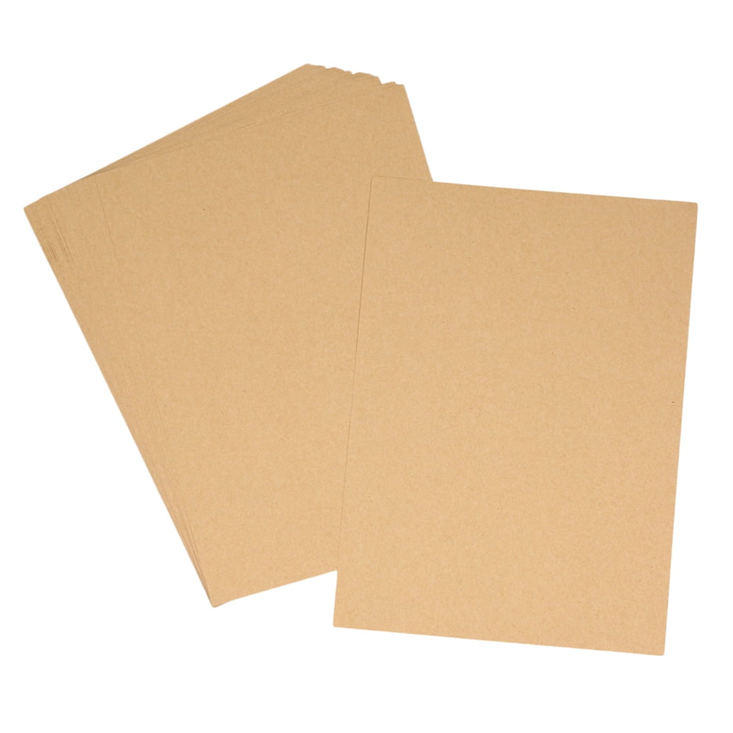 MLINS 100 Sheets A3 Retro Solid Color Kraft Papers DIY Craft Paper Wrappers for Paper Folding Gift Packing Printing (100g)