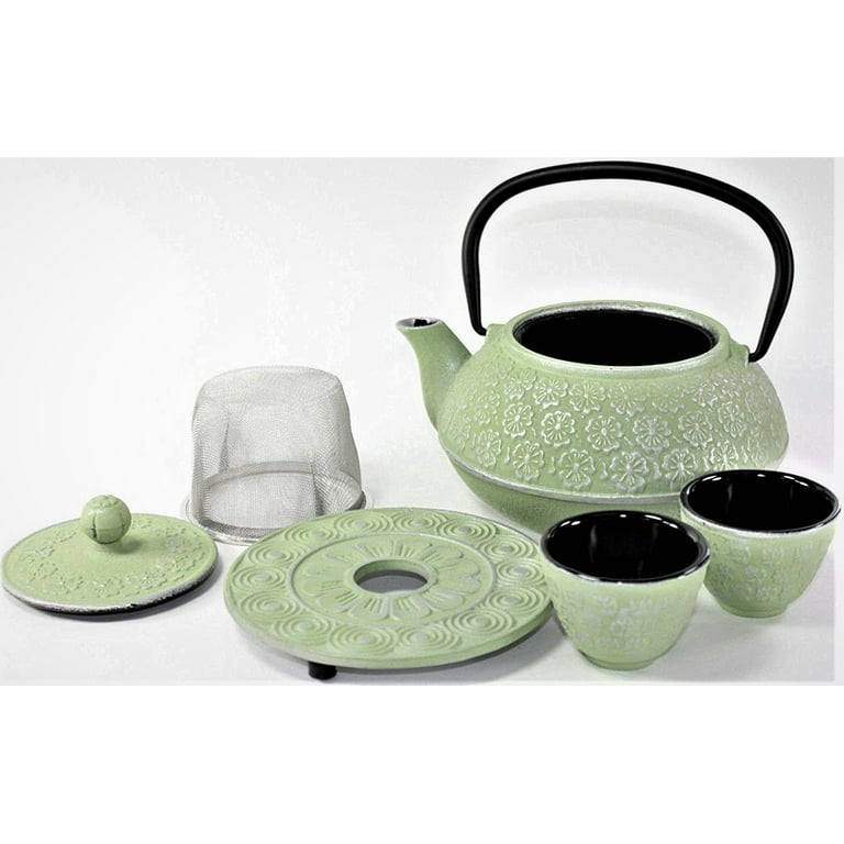 Leiph Self-Heating Teapot Set - Classic Olive by OHOM