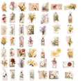thumbnail image 4 of Calcomanías impermeables de vinilo con forma de flor, 50 unidades por lote, 4 of 4