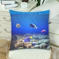 thumbnail image 3 of MKHERT Underwater Scene Throw Pillowcase Pillow Cover Cushion Couver 18x18 inch, Set of 2, 3 of 3