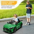 thumbnail image 4 of Winado 12V Kids Ride On Car for Toddlers, Licensed Mercedes Benz AMG GTR, Powered Electric Vehicle with 2.4G Remote Control, Green, 4 of 10