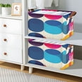 thumbnail image 2 of Colorful Geometric Abstract 16.9x11.4x10in Foldable Open Home Storage Bins Durable Water Resistant Shelf Baskets, 2 of 8