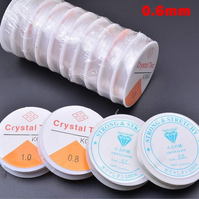 10 Roll Transparent Stretchy Elastic Rope String Line Cord Beading Beads DIY for Making Bracelet New