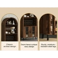 thumbnail image 7 of Demi Bonn Wood 71" Farmhouse Bar Cabinet - Arched Display, Wine Rack & Glass Holder, Coffee Bar, 7 of 7