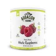 Augason Farms Freeze Dried Whole Raspberries 8 oz No. 10 Can
