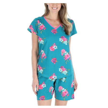

Sleepyheads Women s Cotton V-Neck Top and Shorts Pajama Set
