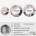 thumbnail image 4 of Designart "Solid Marble Artistry III" Abstract Marble Round Mirror Set Of 3 - Modern Pink Round Bathroom Wall Mirror Set, 4 of 5