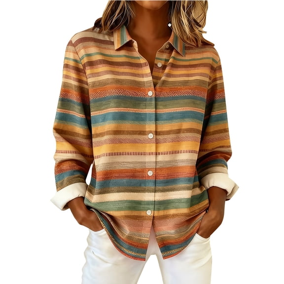 Plaid Shirts for Women Rolled Up Boyfriend Top V Neck Spring Clothes Button Down Collared Casual Tops Business Dressy Top Cute Soft Plaid Blouse Long Sleeve Shirts for Women Oversized Blue S-3XL