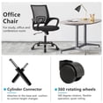 thumbnail image 4 of JONPONY Ergonomic Office Chair，Swivel Desk Chair with Lumbar Support, Adjustable Height with Armrests for Adults,Black, 4 of 13