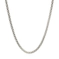 thumbnail image 2 of ARAIYA JEWELRY 925 Sterling Silver 2.54 mm Rhodium Plated Popcorn Chain 16'' for Women, 2 of 5