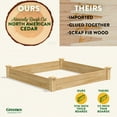 thumbnail image 3 of Greenes Fence 4' x 4' x 7" Cedar Raised Garden Bed, 3 of 8