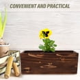 thumbnail image 3 of SOPOTUTU Window Flower Boxes Outdoor Rectangular Wood for Gardeners 1Set, 3 of 8