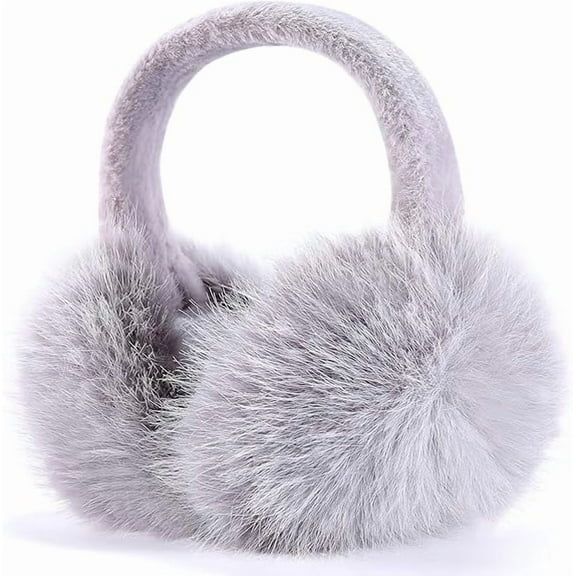 DizeyBoyo Ear Muffs for Winter Women & Men, Faux Fur Women's Earmuffs Winter, Fuzzy Earmuffs for Women Winter Sports