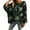 Army Green, variant on Women's Christmas Print Knitted Sweater Cardigan with Snowflake Pattern Fashion Long Sleeve Open Front Top for Holiday Season,Red,L