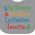thumbnail image 4 of Inktastic Tennessee Grandma Loves Me Boys or Girls Baby Bib, 4 of 4