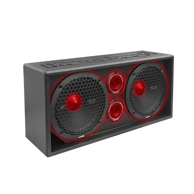Memphis Audio SRXPE10D4T Série de Référence de Rue Boîtier Chargé 10 Pouces