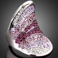 thumbnail image 2 of Bague Index en Argent Sterling 925 pour Femmes Style Coréen avec Strass Complet, 2 of 6