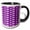 Black/White, variant on 3drose, Purple and White Brick Wall, 11oz Mug