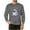 Gray, variant on Raeneomay Long Sleeve Shirts for Men Fashionable Men's Printed Top With Long Sleeved Round Neck and Smiling Face Printed Top/Shirt